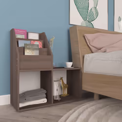 VidaXL 339519 porte-magazines Chêne, Gris