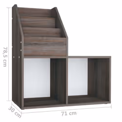 VidaXL 339519 porte-magazines Chêne, Gris - Vue supplémentaire 7