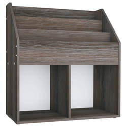 VidaXL 339526 porte-magazines Chêne, Gris
