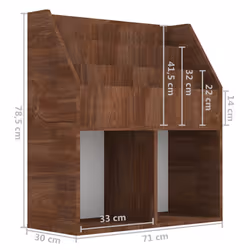 VidaXL 339528 porte-magazines Chêne, Marron - Vue supplémentaire 7