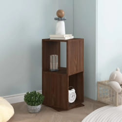 vidaXL Armoire rotative Chêne marron 34,5x34,5x75,5 cm bois ingénierie