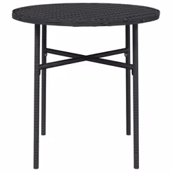 VidaXL 317174 table de jardin Noir