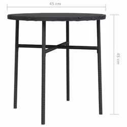 VidaXL 317174 table de jardin Noir - Vue supplémentaire 6