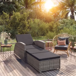 Cette chaise longue, combine style et fonctionnalité et ajoutera une touche de charme rustique à votre jardin, patio, terrass ...