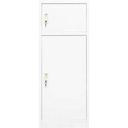 Armoire à selles Blanc 53x53x140 cm Acier