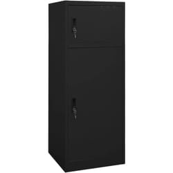 Armoire à selles Noir 53x53x140 cm Acier Vidaxl