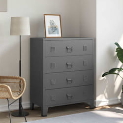 Vidaxl - Armoire à tiroirs industrielle Anthracite 78x40x93 cm Métal