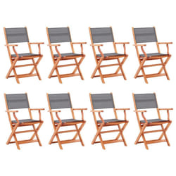 VidaXL 3086965 chaise d'extérieur Terrace Eucalyptus Gris