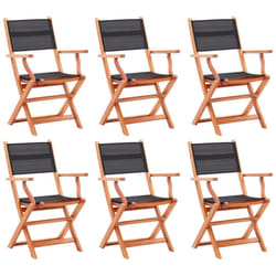 VidaXL 3086966 chaise d'extérieur Terrace Eucalyptus Noir