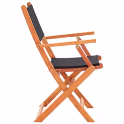VidaXL 3086966 chaise d'extérieur Terrace Eucalyptus Noir - Vue supplémentaire 4
