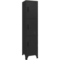 Armoire à casiers Noir 38x45x180 cm Acier