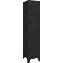 Armoire à casiers Noir 38x45x180 cm Acier - Vidaxl