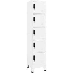 Armoire à casiers Blanc 38x40x180 cm Acier