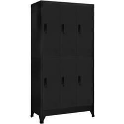 Armoire à casiers Noir 90x45x180 cm Acier - Vidaxl