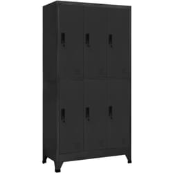 vidaXL Armoire à casiers Anthracite 90x45x180 cm Acier