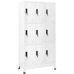 Armoire à casiers Blanc 90x45x180 cm Acier