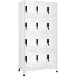Armoire à casiers Blanc 90x45x180 cm Acier