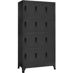 Armoire à casiers Anthracite 90x45x180 cm Acier - Vidaxl