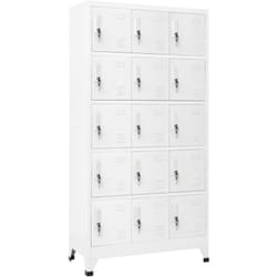 Vidaxl - Armoire à casiers Gris clair 90x40x180 cm Acier
