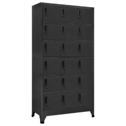 vidaXL Armoire à casiers - Anthracite