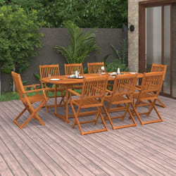 Vidaxl - Ensemble à manger de jardin 9 pcs bois d'acacia massif