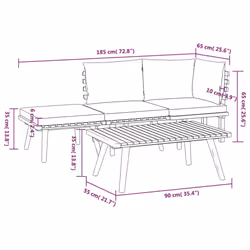VidaXL 3087001 ensemble de meubles de jardin - Vue supplémentaire 8