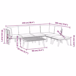 VidaXL 3087006 ensemble de meubles de jardin - Vue supplémentaire 8