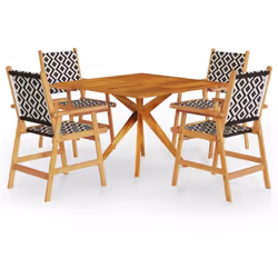 Cet ensemble de salle à manger de jardin vous offre un endroit parfait pour vous détendre et profiter du soleil dans votre ja ...