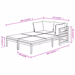 VidaXL 3087269 ensemble de meubles de jardin - Vue supplémentaire 8