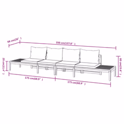 VidaXL 3087281 ensemble de meubles de jardin - Vue supplémentaire 8
