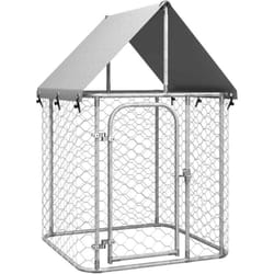 vidaXL Chenil extérieur avec toit 100x100x150 cm