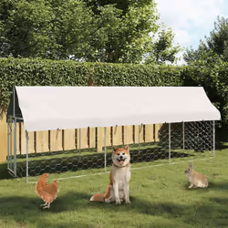 Description générale Offrez sûreté, sécurité et confort à votre chiot avec ce chenil d'extérieur. Cette niche polyvalente pou ...