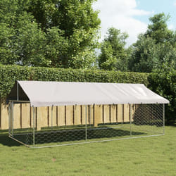 vidaXL Chenil extérieur avec toit 400x200x150 cm