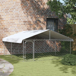 Chenil extérieur avec toit 300x300x150 cm Vidaxl
