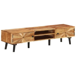 VidaXL Meuble TV acacia massif - 145 cm