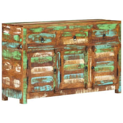 Buffet 110x30x65 Cm Bois Massif De Récupération