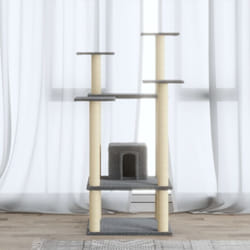 Vidaxl - Arbre à chat avec griffoirs en sisal Gris clair 110 cm