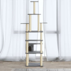 Vidaxl - Arbre à chat avec griffoirs en sisal Gris clair 183 cm
