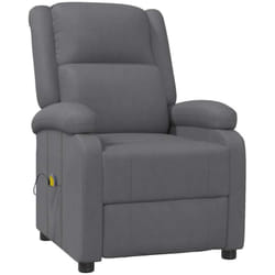 Fauteuil De Massage Gris Similicuir Vidaxl