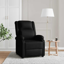 Fauteuil Inclinable Noir Similicuir Vidaxl