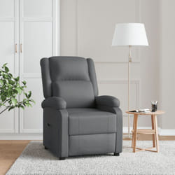 Vidaxl - Fauteuil inclinable Gris Similicuir