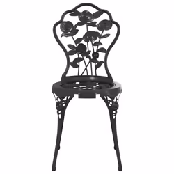 VidaXL 317750 chaise d'extérieur Terrace Fonte d'aluminium, Fonte Noir - Vue supplémentaire 4