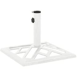 Vidaxl - Socle de parasol Blanc 44x44x31 cm Fonte
