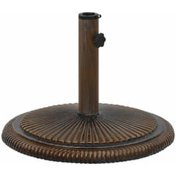 Socle de parasol Bronze 45x45x30 cm Fonte Vidaxl