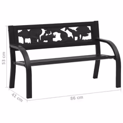 VidaXL 317773 banc de jardin Acier - Vue supplémentaire 6