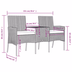 VidaXL 317624 Canapé de patio - Vue supplémentaire 5