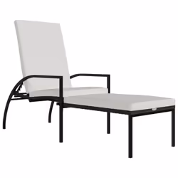 VidaXL 317628, Linge, Siège rembourré, Acier galvanisé, Polyester, Polyuréthane, Crème, Blanc, 600 mm, 1950 mm