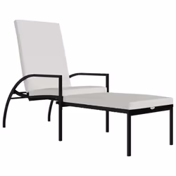 VidaXL 317629, Linge, Siège rembourré, Acier galvanisé, Polyester, Polyuréthane, Crème, Blanc, 600 mm, 1950 mm