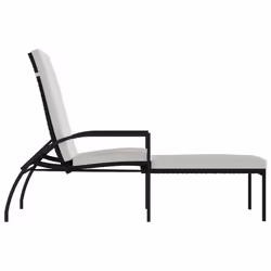VidaXL 317629 chaise d'extérieur Linge Siège rembourré Acier galvanisé, Polyester, Polyuréthane Crème, Blanc - Vue supplémentaire 4