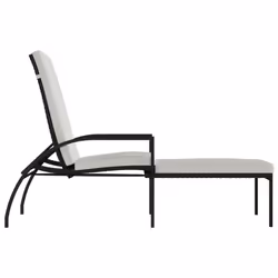 VidaXL 317631 chaise d'extérieur Linge Siège rembourré Acier galvanisé, Polyester, Polyuréthane Crème, Blanc - Vue supplémentaire 4